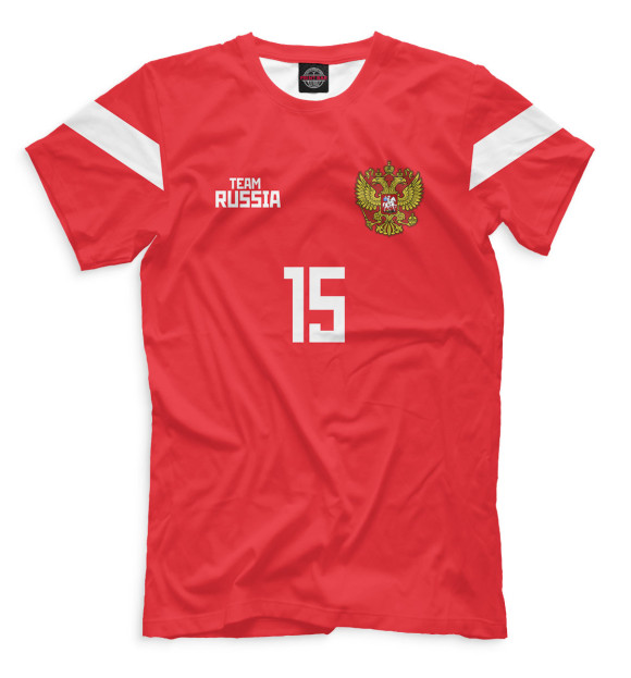 Футболка для мальчиков с изображением Сборная России Миранчук Алексей цвета Темно-розовый