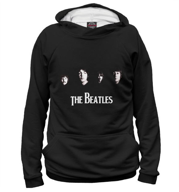 Мужское худи с изображением The Beatles цвета Белый