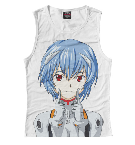 

Майки Print Bar, Белый, Евангелион Рей Аянами