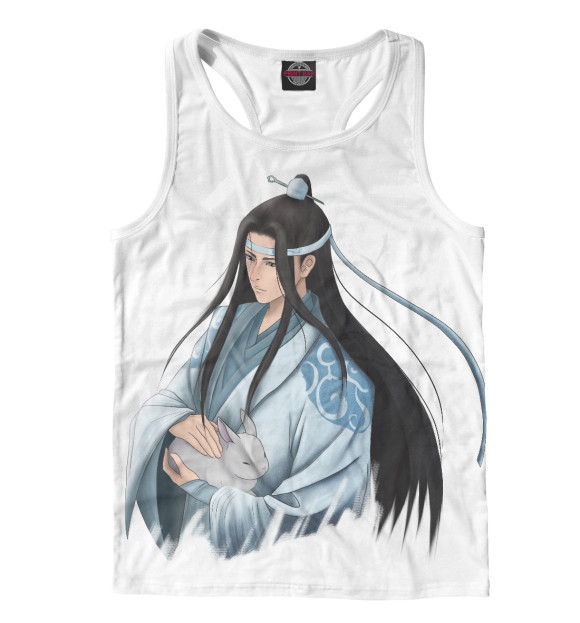 Мужская майка-борцовка с изображением Лань Чжань цвета Белый