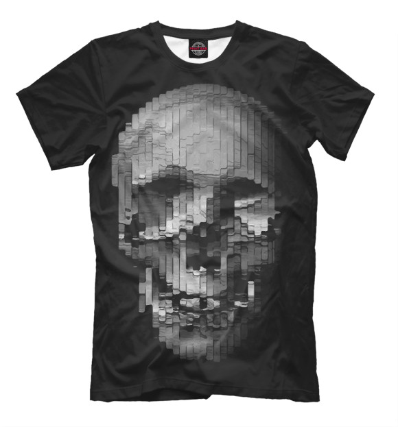 Футболка для мальчиков с изображением Cool skull цвета Белый