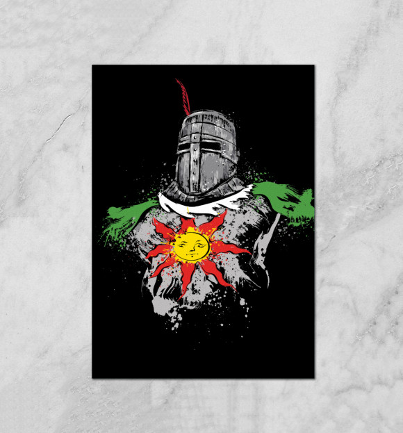 Плакат с притом Dark Souls цвета Белый Плакат с изображением Dark Souls цвета Белый