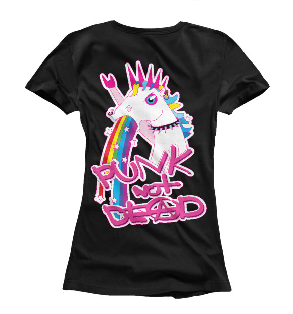 Женская футболка с изображением Punk-n-pony цвета Белый