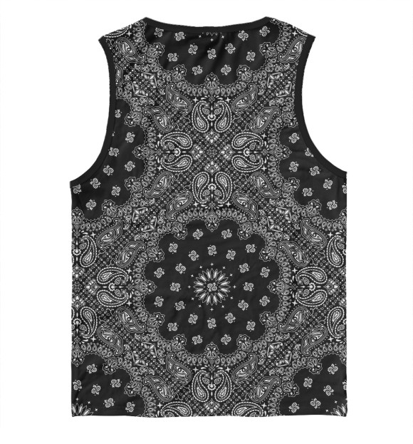 Майка для мальчика с изображением Paisley Black цвета Белый