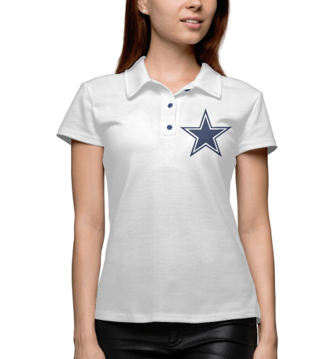 

Поло Print Bar, Белый, Dallas Cowboys