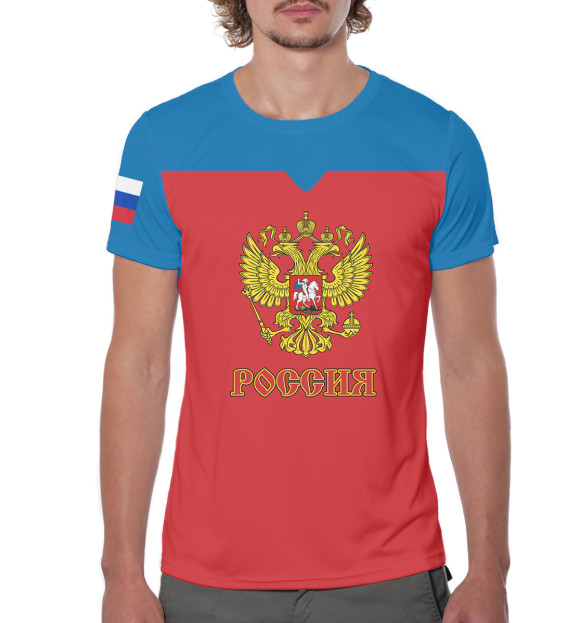 Мужская футболка с изображением Чемпионат мира по хоккею 2019 цвета Белый