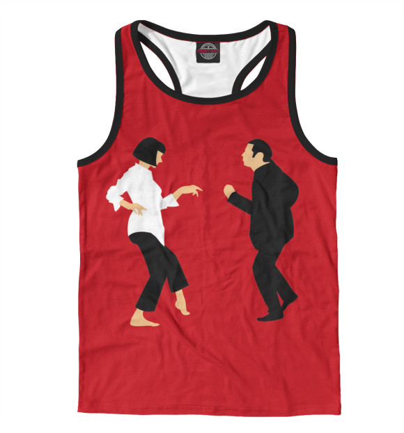 Мужская майка-борцовка с изображением Pulp Fiction цвета Белый