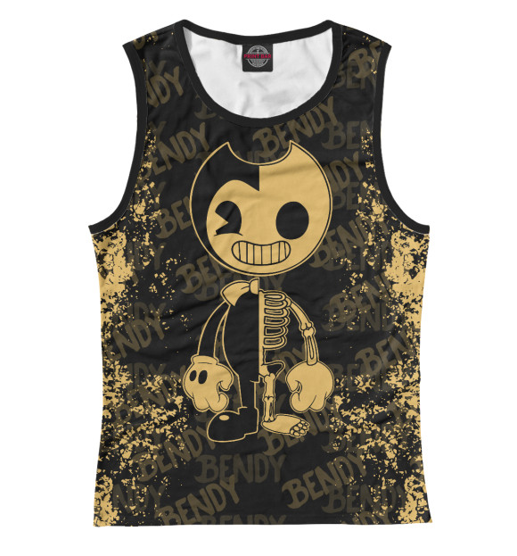 Майка для девочки с изображением Bendy And The Ink Machine цвета Белый