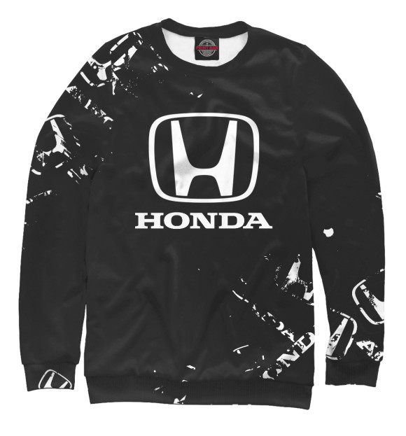 Свитшот для мальчиков с изображением Honda цвета Белый