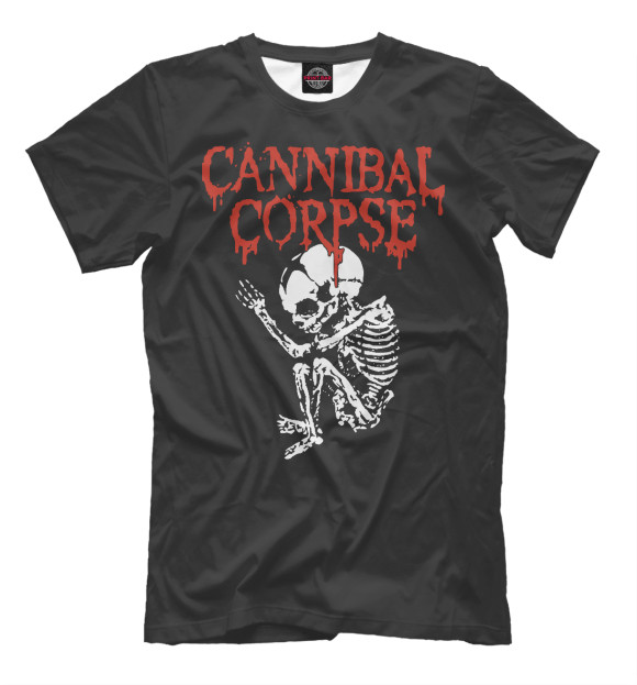 Футболка для мальчиков с изображением Cannibal Corpse цвета Белый