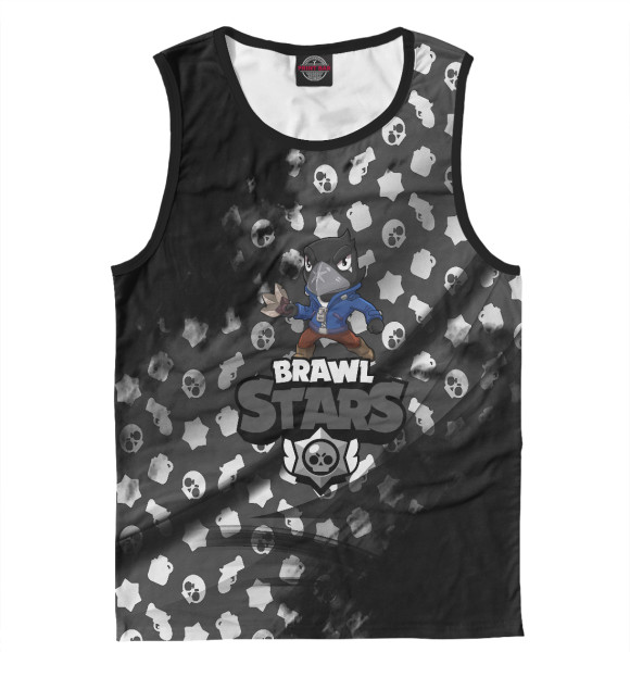 Мужская майка с изображением Brawl Stars CROW цвета Белый