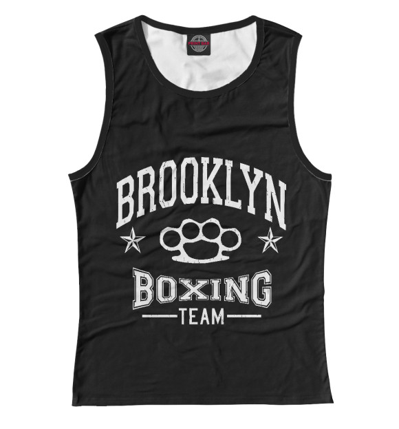 Майка для девочки с изображением Brooklyn Boxing Team цвета Белый