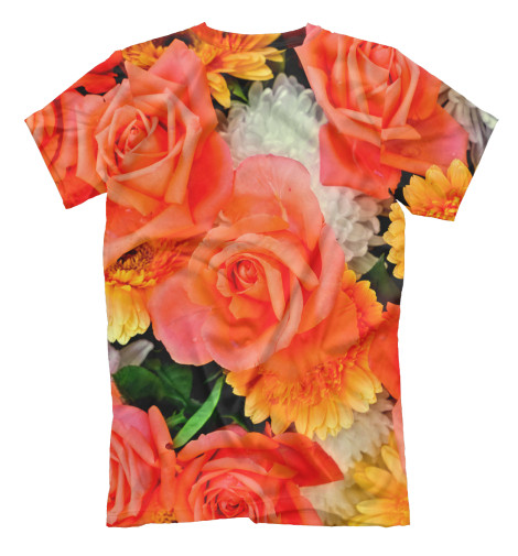 

Футболки Print Bar, Молочно-белый, Цветы