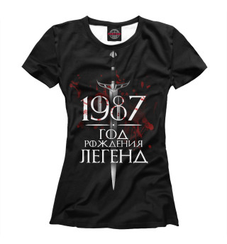 Женская футболка 1987