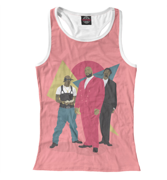 Женская майка-борцовка с изображением Deathrow цвета Белый