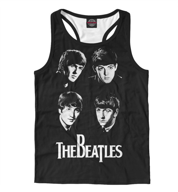 Мужская майка-борцовка с изображением The Beatles цвета Белый