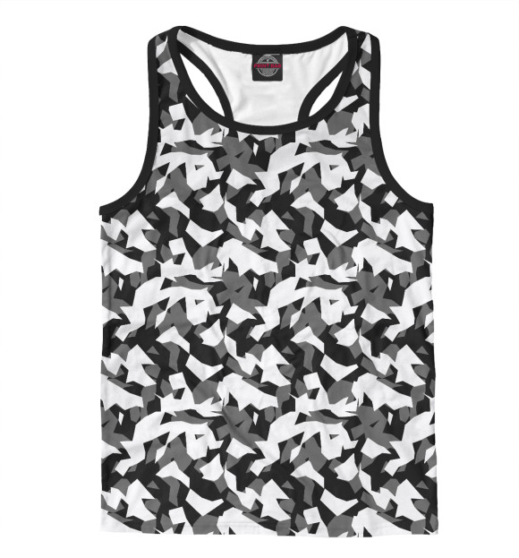 Мужская майка-борцовка с притом Осколок городской цвета Белый Мужская майка-борцовка с изображением Осколок городской цвета Белый