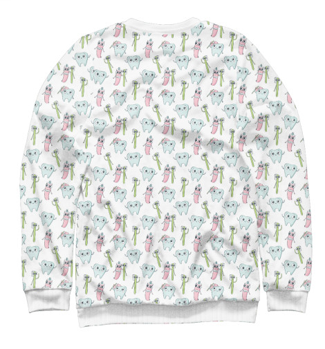 

Свитшоты Print Bar, Белый, Teeth Party