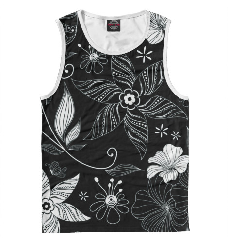 

Майки Print Bar, Белый, Цветочки