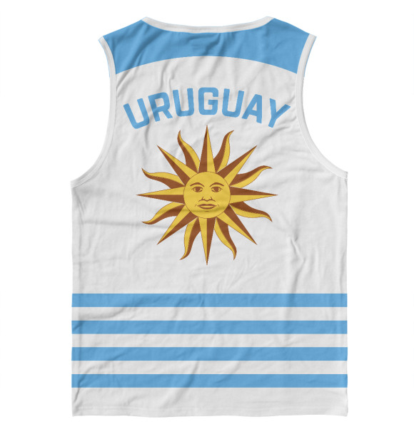 Майка для мальчика с изображением Уругвай цвета Белый