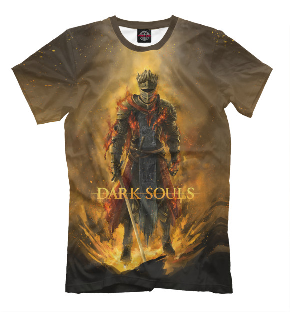 Футболка для мальчиков с изображением Dark Souls цвета Светло-коричневый