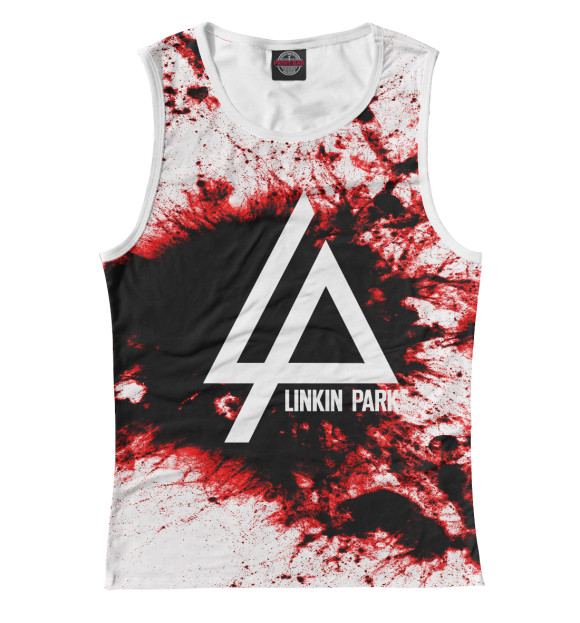 Майка для девочки с изображением LINKIN PARK BLOOD COLLECTION цвета Белый