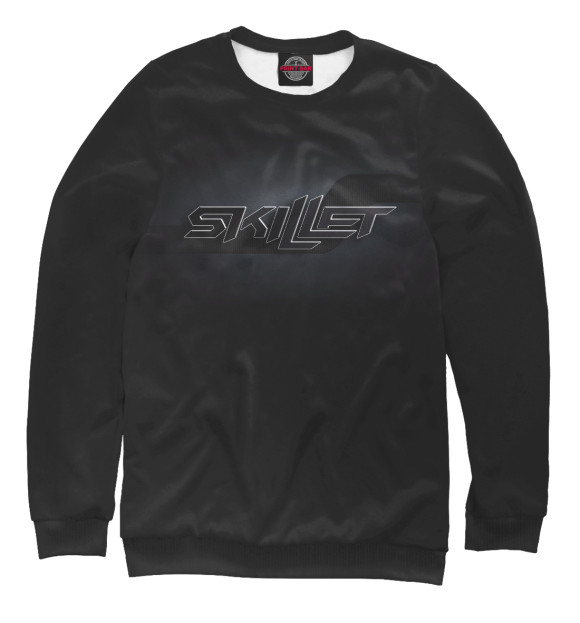 Свитшот для девочек с изображением Skillet цвета Белый