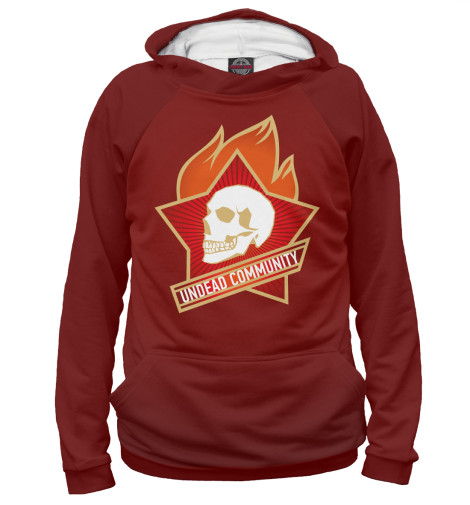 

Худи Print Bar, Белый, Undead community