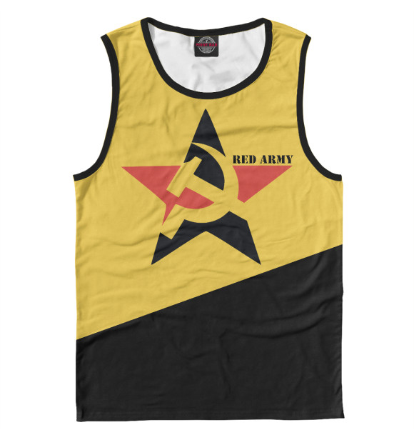 Майка для мальчика с изображением Red Army цвета Белый