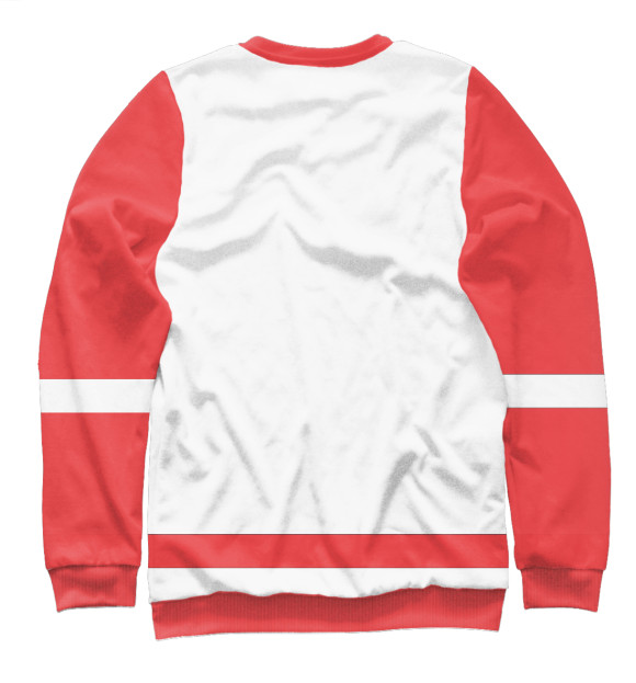 Мужской свитшот с изображением Детройт Ред Уингз (форма) цвета Белый