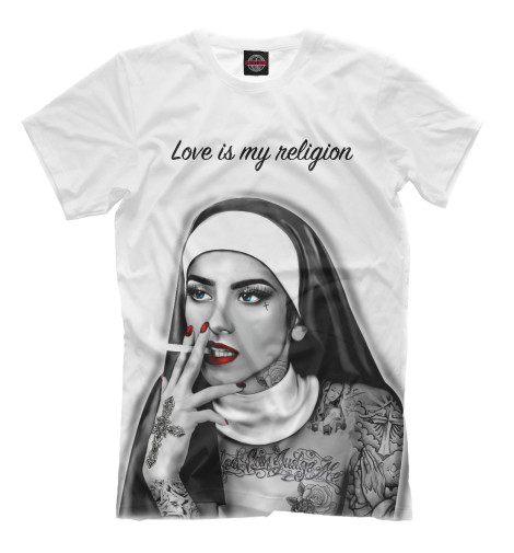 Футболки Print Bar Любовь – это моя религия футболки print bar любовь – это моя религия