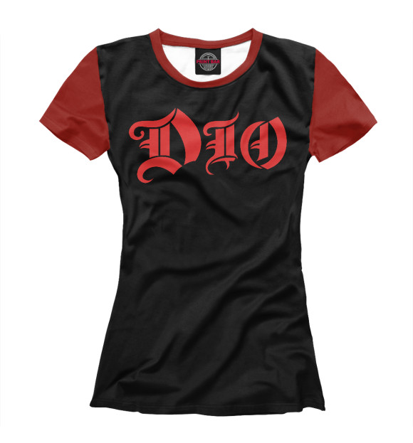 Женская футболка с изображением Dio цвета Белый
