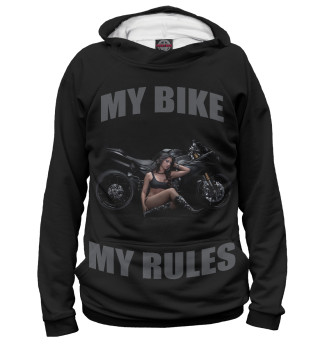 Женское худи My bike - my rules