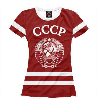 Женская футболка Герб СССР