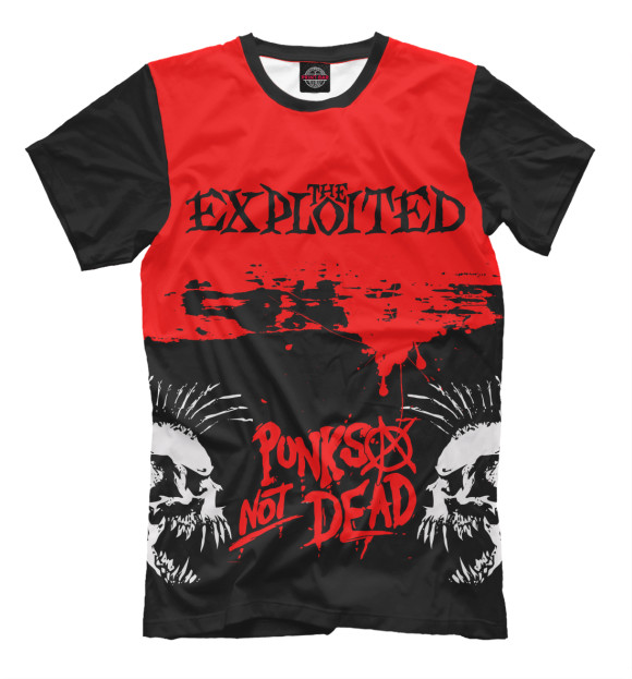 Футболка для мальчиков с изображением The Exploited цвета Черный