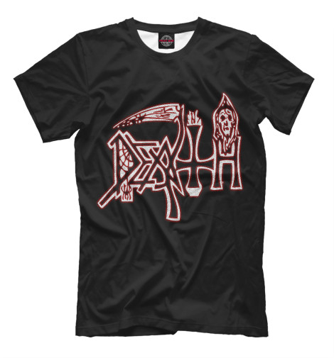 Футболки Print Bar Death Logo футболки print bar the x files logo