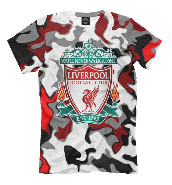 Футболка для мальчиков с изображением Liverpool цвета Молочно-белый