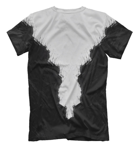 Мужская футболка с изображением Rorschach Cats цвета Белый