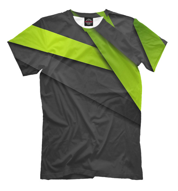 Мужская футболка с изображением Line цвета Молочно-белый