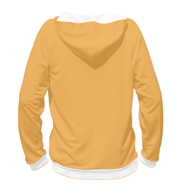 Женское худи с изображением Лисята цвета Белый