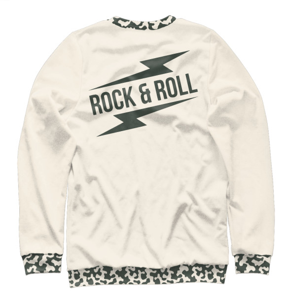 Свитшот для мальчиков с изображением Rock star цвета Белый
