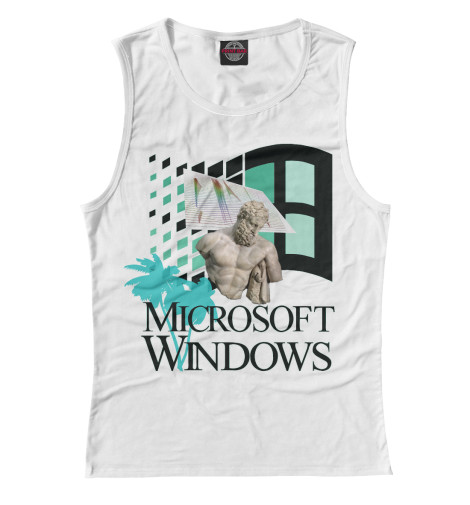 

Майки Print Bar, Белый, Windows webpunk