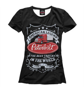 Женская футболка PETERBILT - Американская легенда