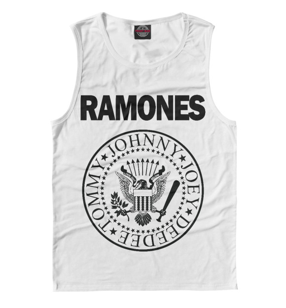 Мужская майка с изображением Ramones цвета Белый