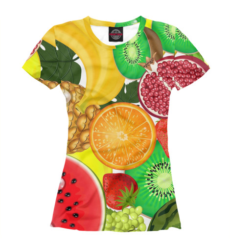 

Футболки Print Bar, Белый, Фрукты и ягоды