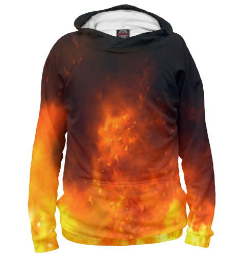 

Худи Print Bar, Белый, Пламя