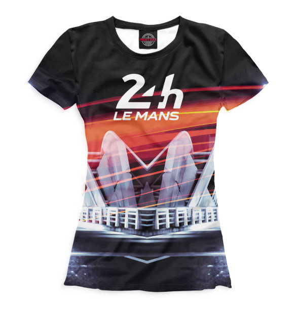 Женская футболка с изображением 24 Hours of Le Mans цвета Белый