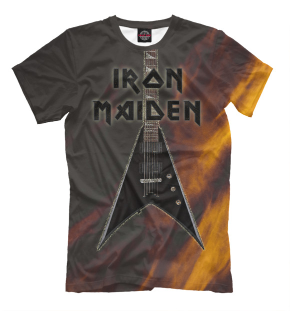 Футболка для мальчиков с изображением Группа Iron Maiden цвета Белый