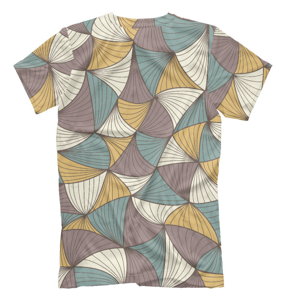 Мужская футболка с изображением Abstract geometry цвета Белый