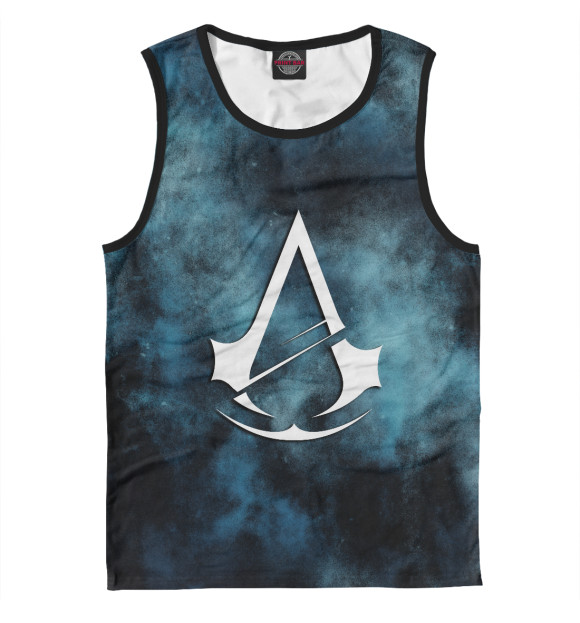 Мужская майка с притом Assassin’s Creed цвета Белый Мужская майка с изображением Assassin’s Creed цвета Белый